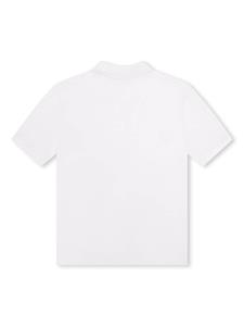 BOSS Kidswear Poloshirt met logoprint - Wit