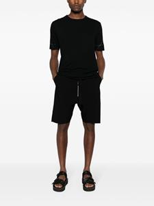 Thom Krom mid-rise raw-cut shorts - Zwart
