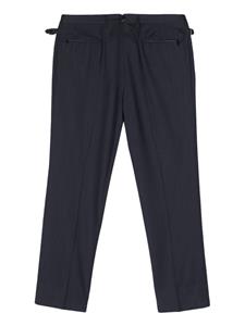 Corneliani mini check tailored trousers - Blauw