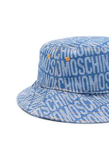 Moschino Vissershoed met logo - Blauw