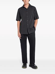 Off-White cotton tailored trousers - Zwart