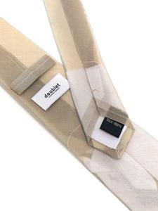 Doublet pointed-tip silk tie - Beige