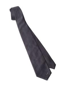 Prada patterned-jacquard silk tie - Blauw