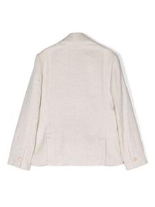 Eleventy Kids double-breasted blazer - Beige