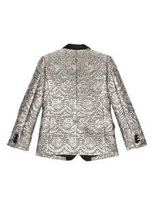 Dolce & Gabbana Kids Blazer met metallic-effect - Zilver