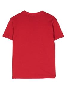 North Sails Kids Katoenen T-shirt met logoprint - Rood