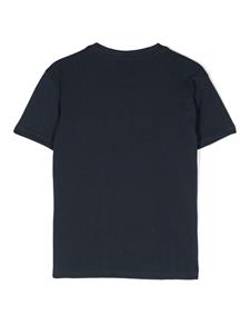 North Sails Kids Katoenen T-shirt met logoprint - Blauw