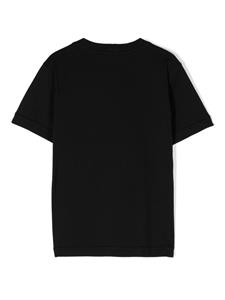 Stone Island Junior T-shirt met Compass-logopatch - Zwart