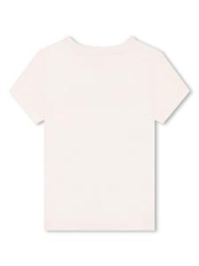 Lanvin Enfant T-shirt met logoprint - Geel