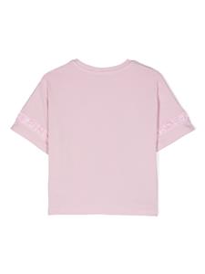 Pinko Kids T-shirt met logo afwerking - Roze