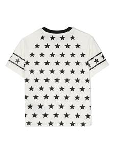 Balmain Kids T-shirt met sterrenprint - Wit