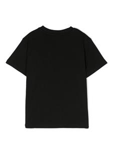HUGO KIDS T-shirt met logoprint - Zwart