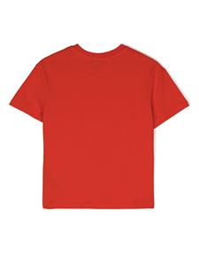 Vilebrequin Kids Katoenen T-shirt met logoprint - Rood