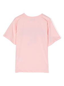 Moschino Kids Teddy Bear-print cotton T-shirt - Roze