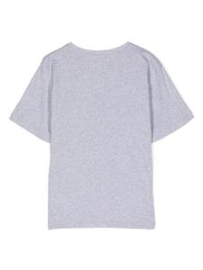 Moschino Kids Teddy Bear-print cotton T-shirt - Grijs