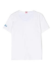 MC2 Saint Barth Kids Katoenen T-shirt met logoprint - Wit