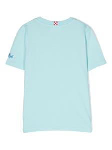 MC2 Saint Barth Kids landscape-print cotton T-shirt - Blauw