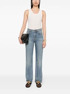 Victoria Beckham Julia high waist slim-fit jeans - Blauw