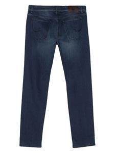 Corneliani mid-rise tapered jeans - Blauw