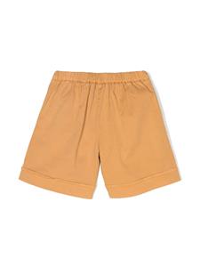 Il Gufo Geplooide katoenen bermuda shorts - Oranje