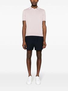 Canali fine-knit polo shirt - Roze