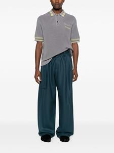 Marni chunky-knit polo shirt - Grijs