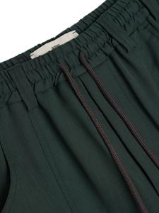 Song For The Mute Tabbed straight-leg cargo trousers - Groen