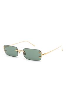 Linda Farrow Taylor rectangle-frame sunglasses - Goud