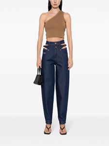 Versace Jeans Couture cut out-detail jeans - Blauw