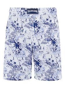 Vilebrequin Riviera linen bermuda shorts - Wit