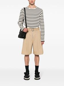 Jil Sander pleated cotton shorts - Beige