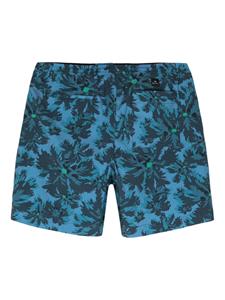 PS Paul Smith graphic-print elasticated-waist shorts - Blauw
