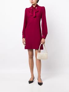 JANE Mini-jurk met strikdetail - Rood