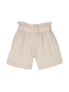 La Stupenderia bow-detail shorts - Beige