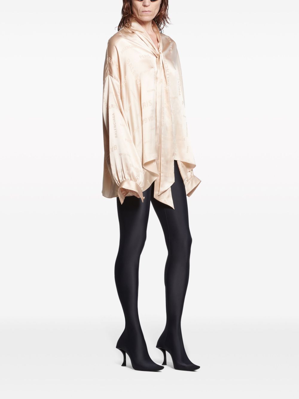 Balenciaga Zijden blouse - Beige