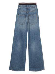 Brunello Cucinelli Jeans met wijde pijpen - Blauw