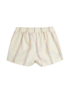 Mini Rodini striped elasticated-waist shorts - Beige
