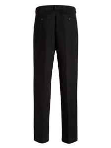 Bally pleated cotton chino trousers - Zwart