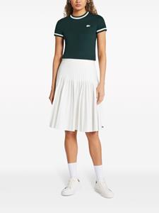 Lacoste high-rise pleated midi skirt - Wit