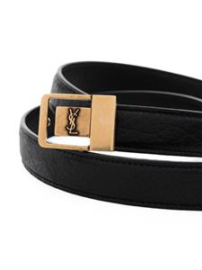 Saint Laurent LA 66 leren riem - Zwart