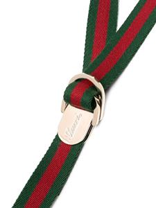 Gucci Web-trim buckle belt - Groen