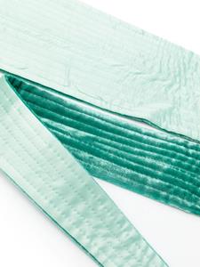 Pierre-Louis Mascia double-layer velvet belt - Groen