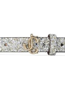 Jimmy Choo Riem met glitters - Zilver