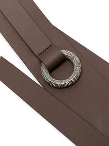 Peserico ring-detail leather belt - Bruin