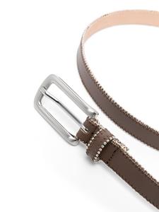 Peserico beaded-trim leather belt - Bruin
