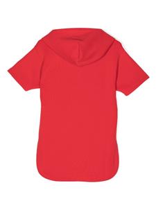 Emporio Armani Kids Jersey mini-jurk met geborduurde draak - Rood