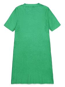 Diesel Kids Desmi jurk met logo-reliëf - Groen