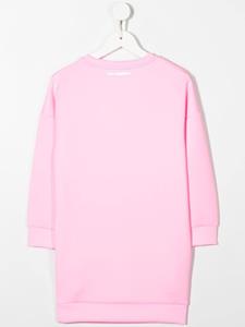 Karl Lagerfeld Kids Sweaterjurk verfraaid met logo - Roze