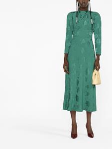 Rixo Midi-jurk met jacquard - Groen