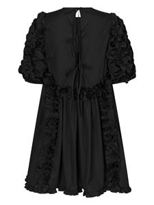 Cecilie Bahnsen Ginny ruffled cotton dress - Zwart